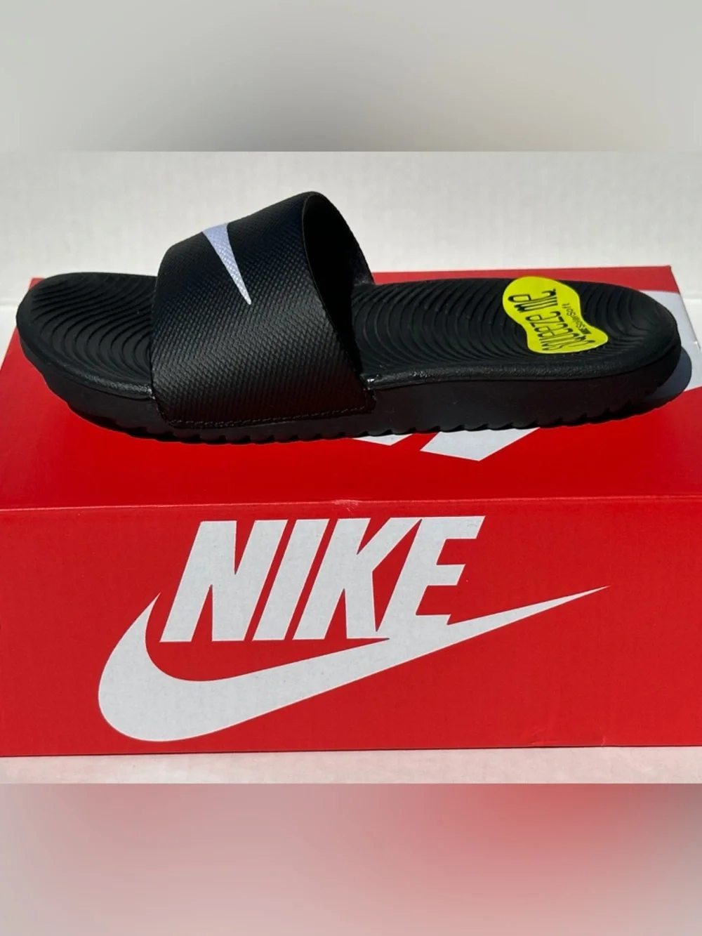 Nike Unisex Kawa Slide Sandal Flip Flop - Youth Kids 12C